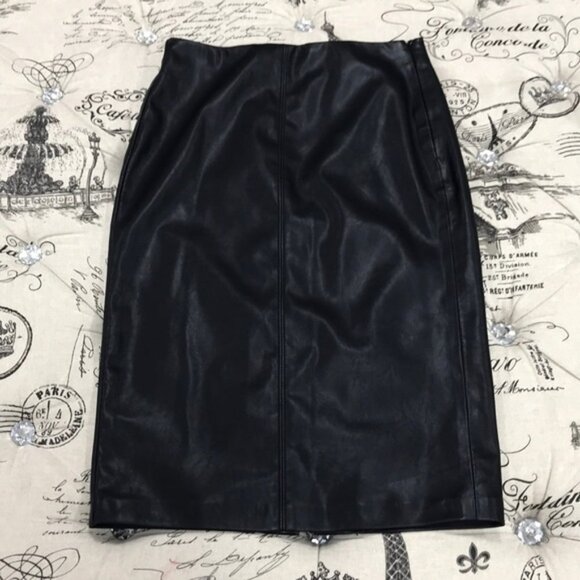 BLANKNYC Denim Faux Leather Pencil Skirt - Picture 3 of 7